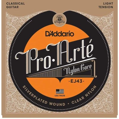 5 Sets D'Addario EJ43 Pro-Arte Nylon Classical Guitar Strings Light Tension .0275-.042 image 1