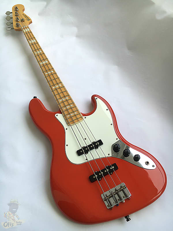 1993 ESP Edwards Jazz Bass E-JB-90 Fiesta Red | Reverb