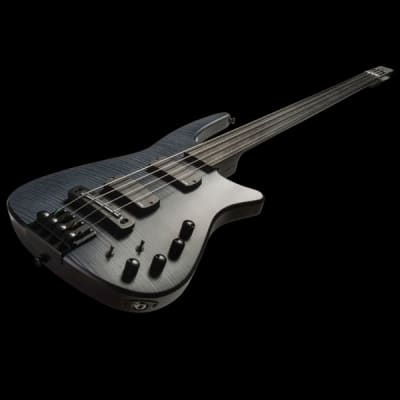 NS Design CR4 Radius Bass Guitar - Charcoal Satin - Fretless image 2