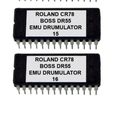 Alesis HR16 / HR16B Soundchip Upgrade Roland CR-78, Boss DR-55 & Emu Drumulator Rom Eprom CR78 DR55 HR-16 HR16B