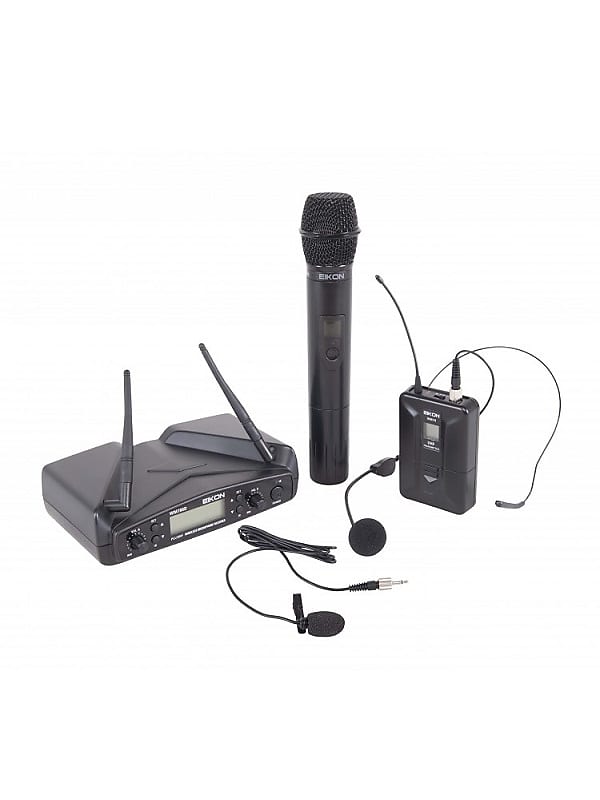 Microfono Wireless UHF Con Lavalier E Trasmettitore - Portata 60m, Audio Chiaro, Per Live E Conferenze