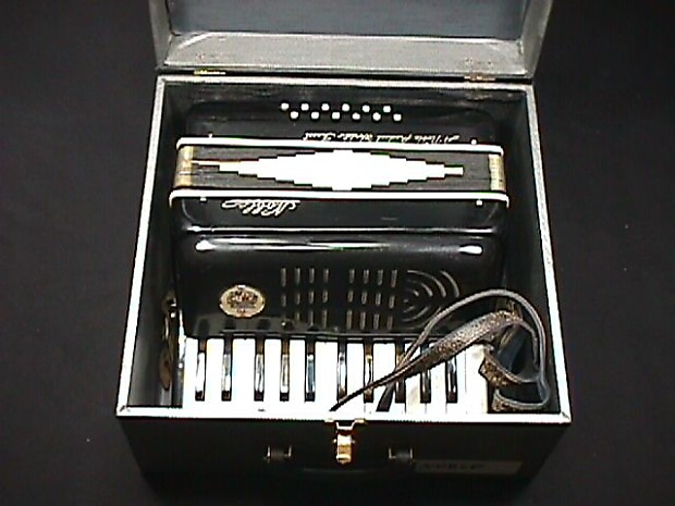 Vintage Italian Made Noble 12 Bass Accordion in  Original Case  & Ready to Play as-is image 1