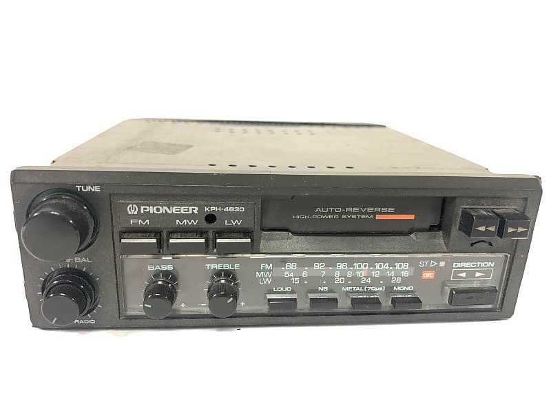 New Vintage Pioneer KE-2910 Cassette Car Stereo FM/MW/LW Old