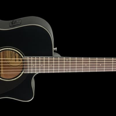 Fender Classic Design CC-60SCE Concert Black Electro Acoustic Guitar image 3