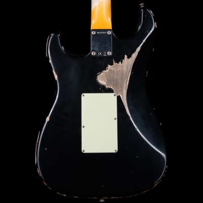 Fender Custom Shop Alley Cat Stratocaster Rosewood Board Heavy Relic HSS Floyd Rose Black image 5