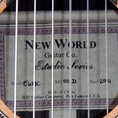 2021 Kenny Hill Estudio 628 short scale classical guitar. cedar top image 5