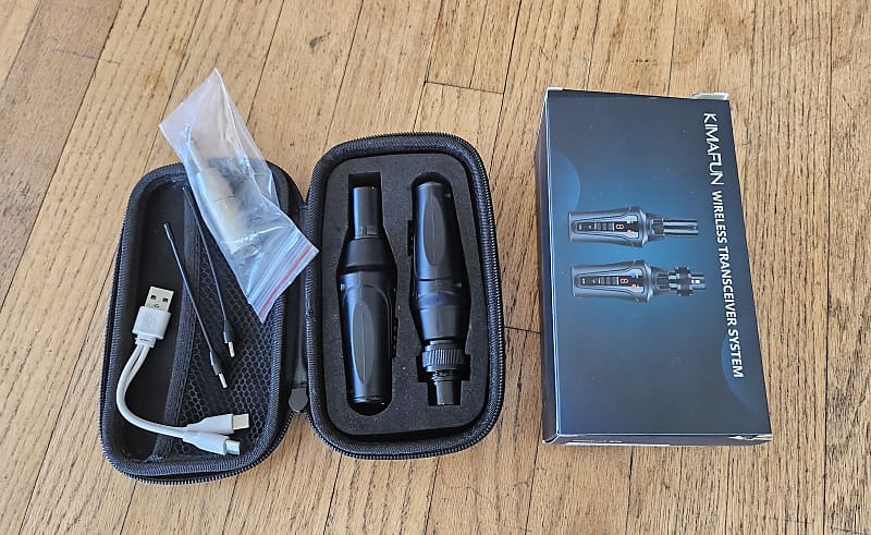 Kimafun KM-U208A Wireless Microphone XLR Plug On Transmitter And Receiver image 1