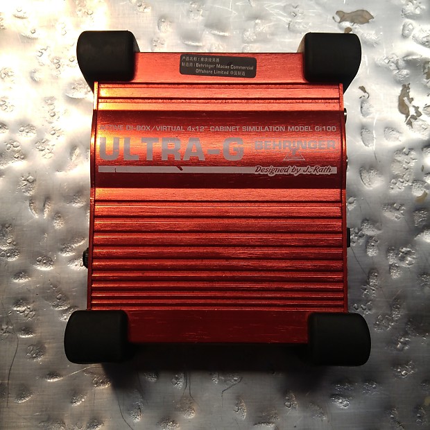 Behringer Ultra-G GI100 Battery / Phantom Powered DI Box image 1