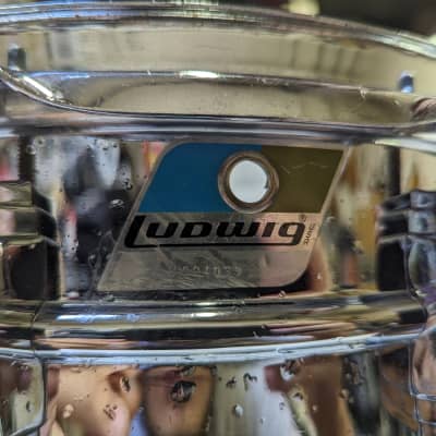 Classic 1970s Ludwig Chrome 5 x 14" Supraphonic Snare Drum - Looks Good - Sounds Great! image 2
