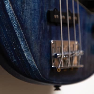 Swanky blue TR-70 PJ bass (custom refinish) image 8