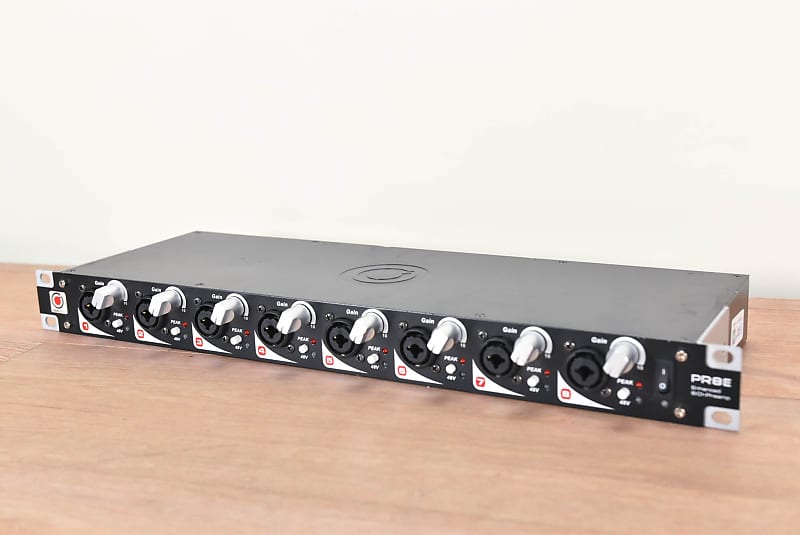 SM Pro Audio PR8E Eight Channel Microphone Preamplifier NO Reverb