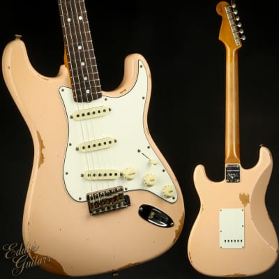 Fender Custom Shop LTD 1964 Stratocaster Relic - Super Faded Aged Shell Pink image 1