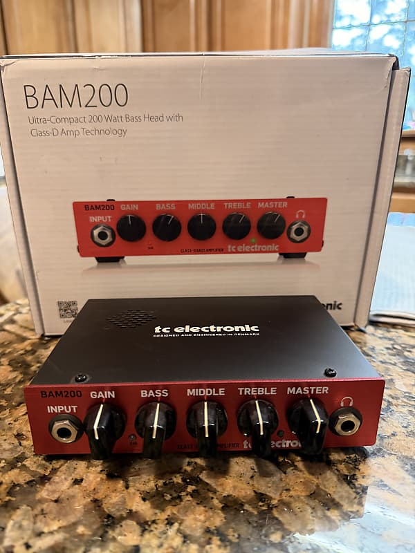 TC Electronic BAM200 200-Watt Class-D Bass Amp Head | Reverb