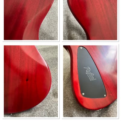 2022 Rufini Montefalco Aged Cherry Sunburst Nitro Stainless Steel Frets AAA Quilt Curly Maple Top AAA Birdseye Neck Duesenberg Vibrato MINT image 16