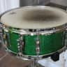 Ludwig 5x14 Jazz Festival Snare Drum Mid 1960's Green Sparkle