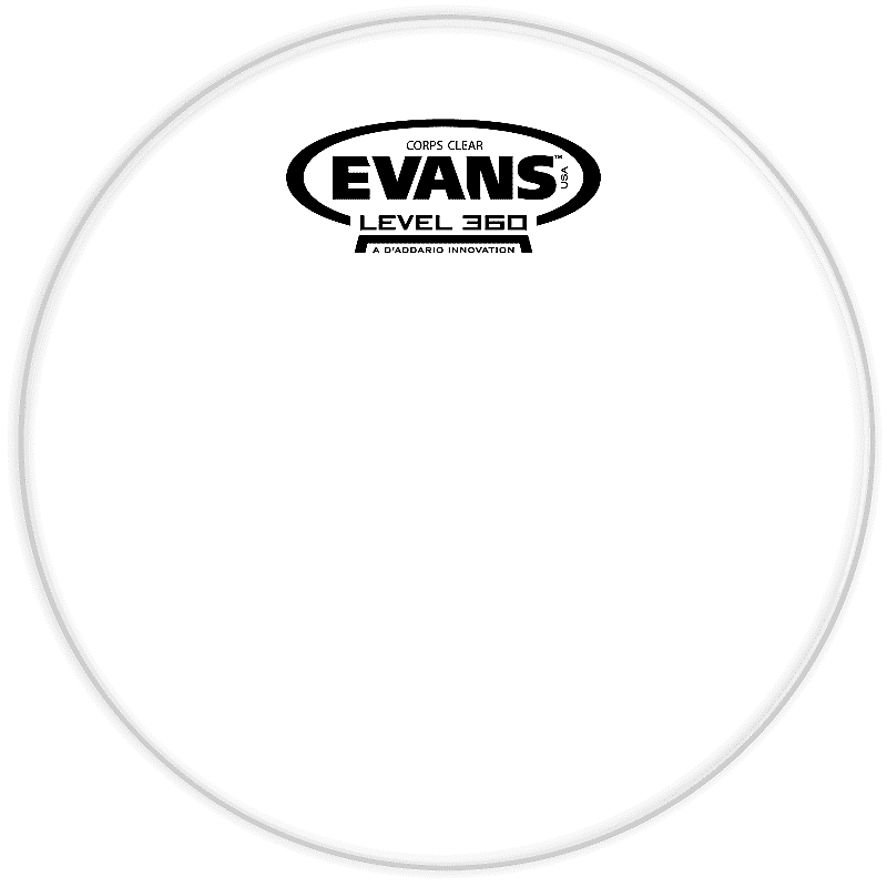 Evans TT12CC Corps Clear Marching Tenor Drum Head - 12" image 1
