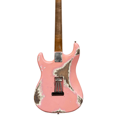 10S iCC Strat 11 Tone HSS Electric Guitar Shell Pink Heavy Relic image 3