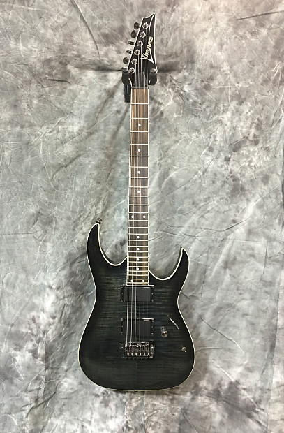 Ibanez RGA42FM Black Flamed Maple Electric Guitar w EMG and Killswitch