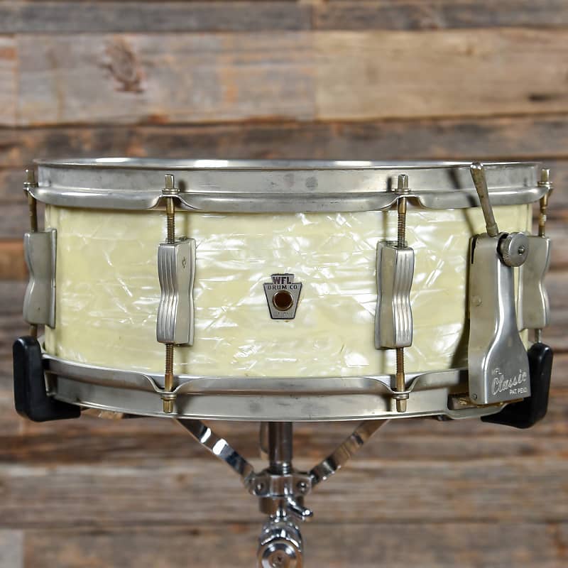 WFL No. 900 Buddy Rich Super Classic 5.5x14" 8-Lug Snare Drum with P-87 Strainer 1948 - 1959 image 1