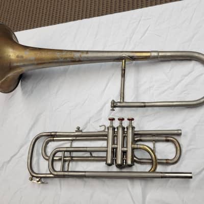 Paris, Valve Trombone, most likely made by Gautrot/Couesnon, Circa 1880 - 1890's image 10