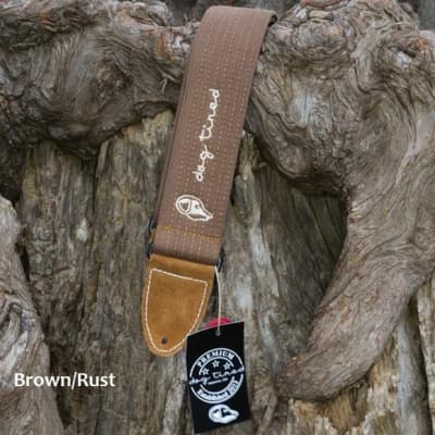 Dog Tired Guitars Premium Guitar Strap - Brown/Rust for sale