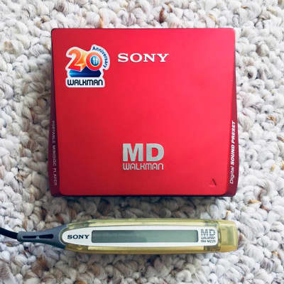 Sony MZ-E75 Walkman MiniDisc Player, Super Rare Red ! Excellent Working ! imagen 1