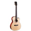 Martin 000C Jr-10E Junior Solid Top Natural Acoustic Electric Guitar w/ Gig Bag