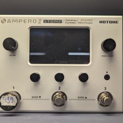 Hotone MP-300 Ampero II Stomp Amp Modeler / Effects Processor 2021 - Present - White for sale