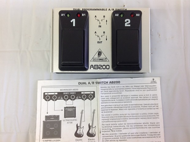 BEHRINGER AB200 A/Bスイッチ Behringer Dual Programmable A/B Switch | eBay