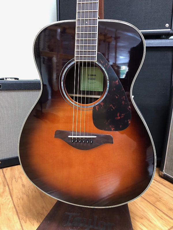 Yamaha FS830-TBS Small-Body Acoustic Guitar - Tobacco Brown Sunburst