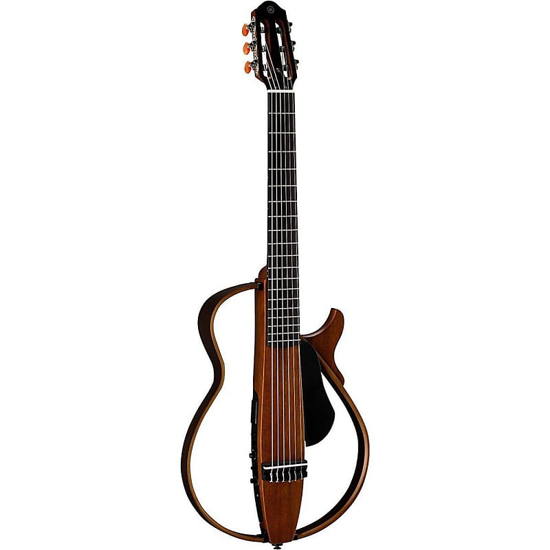 Yamaha SLG200N Nylon String Silent Acoustic Electric Portable Guitar in Natural image 1
