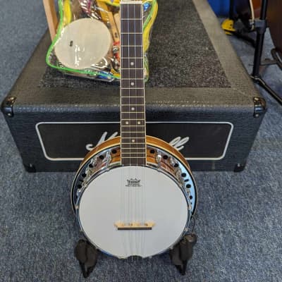 Ashbury AB-34-U Walnut Resonator Concert Banjolele for sale