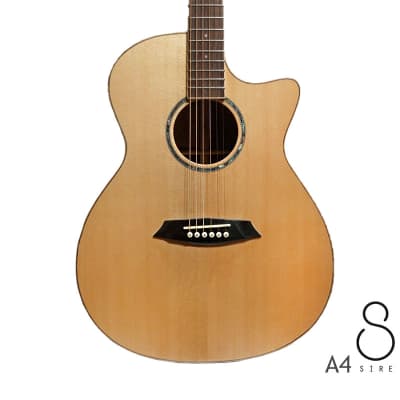 Sire A4 Solid Spruce & Rosewood grand auditorium cutaway acoustic Guitar for sale