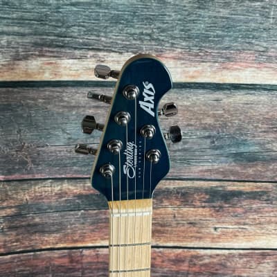 Sterling by Music Man AX3FM-NBL-M1 Axis Electric Guitar - Neptune Blue image 6