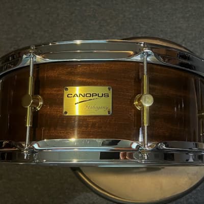 Canopus Mahogany Snare Drum 14 x 5.5 MH-1455-BL transparent black