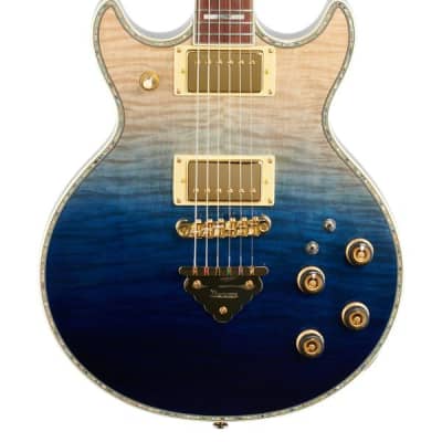Ibanez AR420 Electric Guitar Trans Blue Gradation image 3