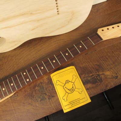 2001 Warmoth T157 Tele Body & Tele Neck With Custom EC Contour Original Boxes & Paperwork image 5