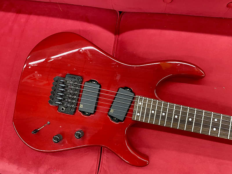 Hamer USA Diablo Electric Guitar 1990's - Transparent Red with Lace Sensors image 1