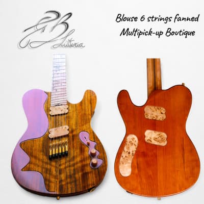 Overload Guitars RAIJIN 7 String Multiscale 2017 Apocalypse Burst