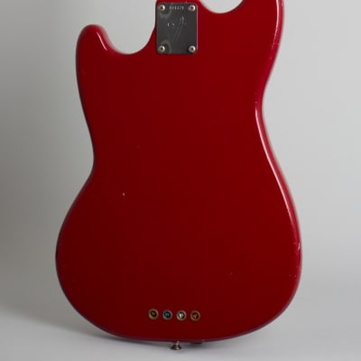 Fender  Mustang Bass Solid Body Electric Bass Guitar (1966), ser. #181321, black tolex hard shell case. image 4