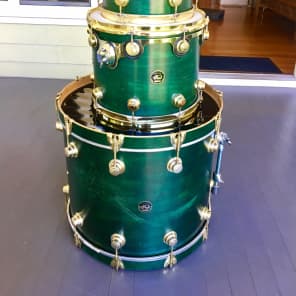 Drum Workshop DW Collectors series 2000 Satin emerald green | Reverb