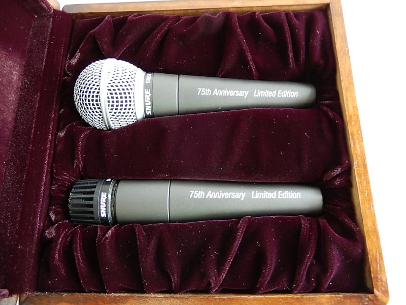 Limited edition Shure SM57/SM58 75th anniversary set