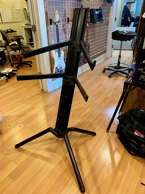  K&M Konig & Meyer 18860.000.30 Spider Pro Keyboard Stand, Height & Depth Adjustment For 2 Keyboards, Extendable Arms, Mic Boom  Thread, Cable Clamp