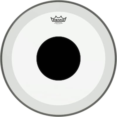Bass, Powerstroke 3, Clear, 18" Diameter, No Stripe, Top Black Dot image 1