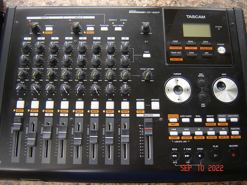 TASCAM DP-02 CF w Case ! Digital Portastudio 8-Track Recorder | Reverb