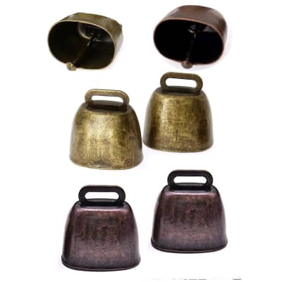 Eastar Cow Bell with Handle, 2 Pack Cowbells for Sporting Events, 10 Inch  Cowbells Noise Makers Cheering Bell for Football Games, Stadiums, Halloween