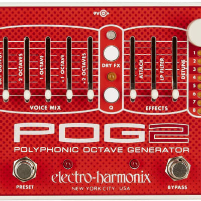 Electro Harmonix Pog 2 Black Sparkle octave generator | Reverb