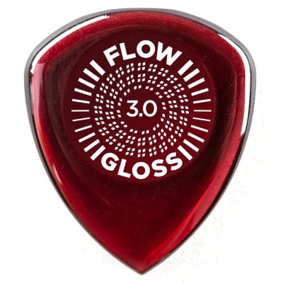 Dunlop 550R300 Flow Gloss Guitar Pick, 3.0mm, 12-Pack image 1