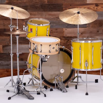 PREMIER RESONATOR 3 PIECE DRUM KIT, DECO YELLOW, (PRE-LOVED) | Reverb