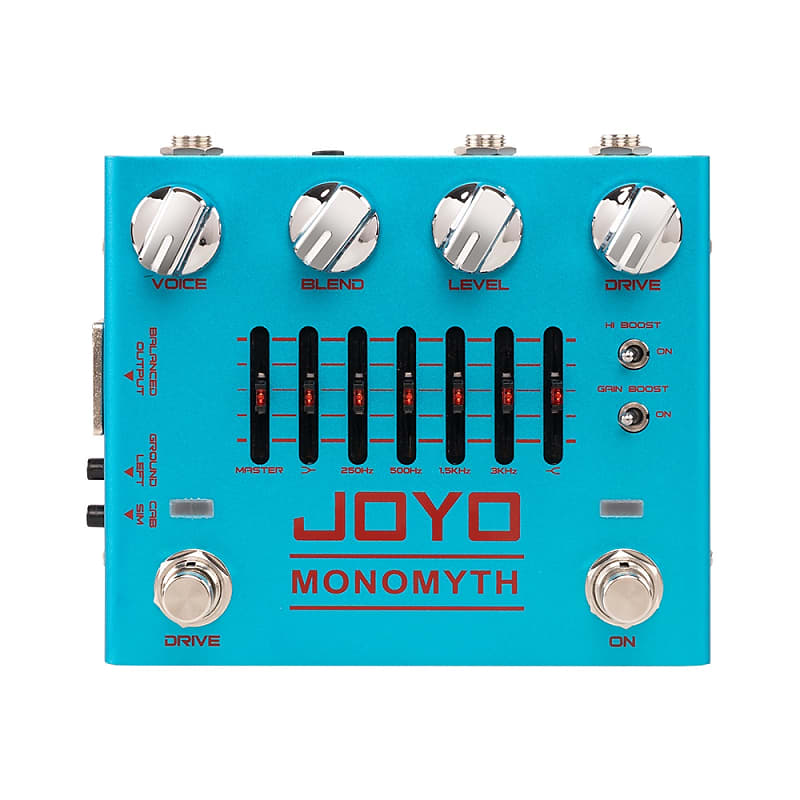 JOYO R-26 MONOMYTH Bass Preamp Effect Pedal Overdrive Channel with 6 Band-graphic EQ image 1